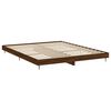 vidaXL Estructura de cama sin colch&oacute;n madera marr&oacute;n roble 150x200 cm