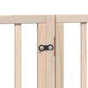 vidaXL Puerta para perros plegable 15 paneles madera de &aacute;lamo 750 cm