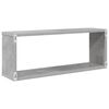 vidaXL Estante cubo pared 6 uds contrachapado gris hormig&oacute;n 60x15x23cm