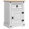 vidaXL Mesita de Noche Corona 45 x 35 x 64 cm Madera de pino macizo