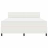 vidaXL Cama tipo Box Spring Manual Crema y Blanco 203 x 180 x 88 cm
