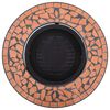 vidaXl Brasero de mosaico cerámica terracota 68 cm
