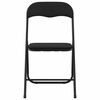 vidaXL Silla Plegable 2 pcs Negro 48 x 44 x 78 cm Terciopelo