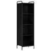 vidaXL Librer&iacute;a 55,5 x 33 x 174 cm Madera de ingenier&iacute;a Roble Negro