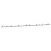 vidaXL Kit de herrajes para puerta corredera 400 cm acero plateado