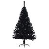 vidaXL &Aacute;rbol de Navidad Artificial Preiluminado Negro 150 cm PVC
