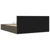 vidaXL Cama canap&eacute; hidr&aacute;ulica de almacenaje sin colch&oacute;n gris 180x200cm