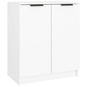 vidaXL Zapatero de madera contrachapada blanco 59x35x70 cm