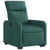 vidaXL Sill&oacute;n reclinable elevable tela verde oscuro