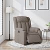 vidaXL Sill&oacute;n reclinable el&eacute;ctrico tela gris taup&eacute;