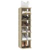 vidaXL Mueble zapatero de ingeniería roble Sonoma 27,5x27x102cm