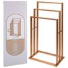 Bathroom Solutions Toallero de bamb&uacute; con 3 barras