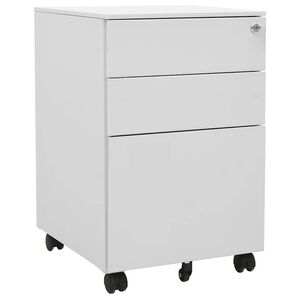 vidaXL Armario archivador acero gris claro 39x45x60 cm