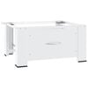 vidaXL Soporte pedestal para lavadora con caj&oacute;n blanco