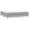 vidaXL Estructura de cama con somier tela gris claro 200x200 cm