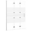 vidaXL Mampara de ducha plegable ESG blanco 100x140 cm