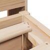 vidaXL Estructura de cama sin colchón madera de pino blanco 150x200 cm