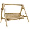 vidaXL Banco columpio de jard&iacute;n madera pino impregnada 205x150x157 cm