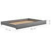 vidaXL Sof&aacute; cama extra&iacute;ble madera maciza de pino gris 2x(90x200) cm