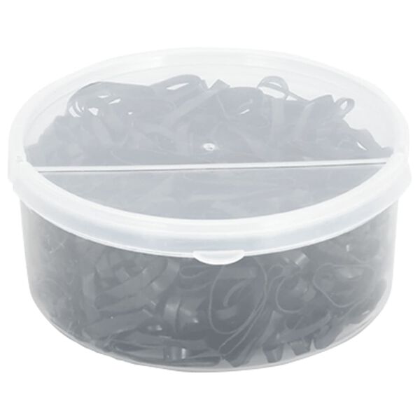 vidaXL Bandas de trenzas de caballo silicona negro 500 unidades