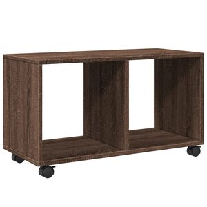 vidaXL Armario con ruedas madera ingenier&iacute;a marr&oacute;n roble 72x33x42,5 cm