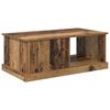 vidaXL Mesa de Caf&eacute; con caj&oacute;n Madera envejecida 90 x 50 x 35 cm