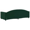 vidaXL Sof&aacute; cama sin colch&oacute;n terciopelo verde oscuro 80x200 cm