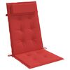 vidaXL Cojines de silla con respaldo alto 6 uds tela Oxford rojo