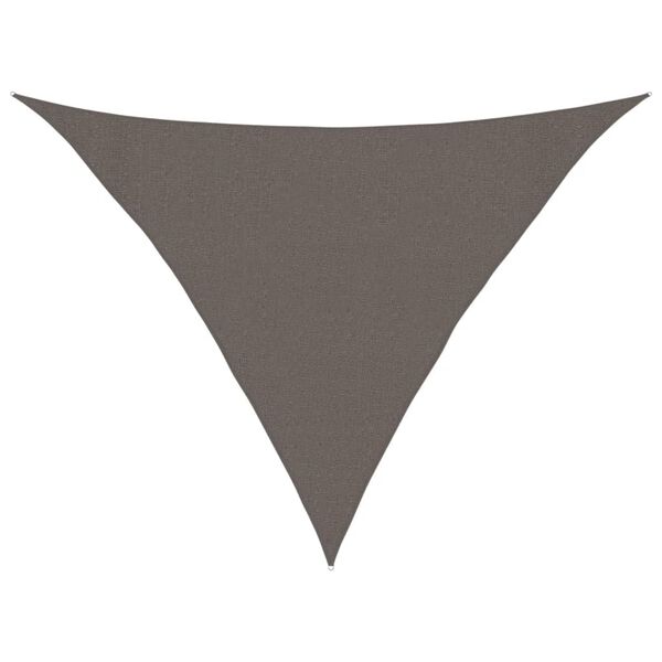 vidaXL Toldo de vela gris antracita HDPE 160 g/m² 3x3x4,2 m