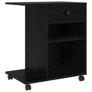 vidaXL Soporte para Impresora Roble Negro 60 x 40 x 68,5 cm