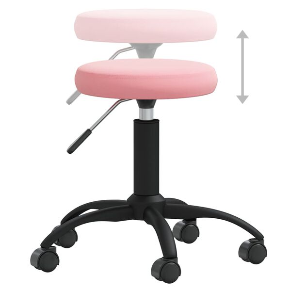 vidaXL Silla de comedor de terciopelo rosa