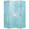vidaXL Biombo divisor plegable 160x170 cm mariposa azul