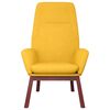 vidaXL Sill&oacute;n de relax de tela amarillo mostaza