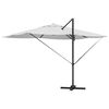vidaXL Parasol Roma de Brazo Lateral Beige y Negro 352 x 251 x 265 cm