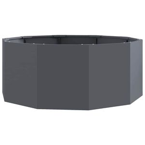 vidaXL Jardinera Antracita 90 x 90 x 35 cm Acero