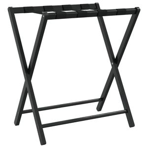 vidaXL Soporte para maletas bamb&uacute; negro 68,5x38x58 cm