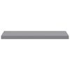 vidaXL Estantes flotantes de pared 2 uds MDF gris 80x23,5x3,8 cm