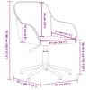 vidaXL Silla de oficina giratoria de terciopelo rosa