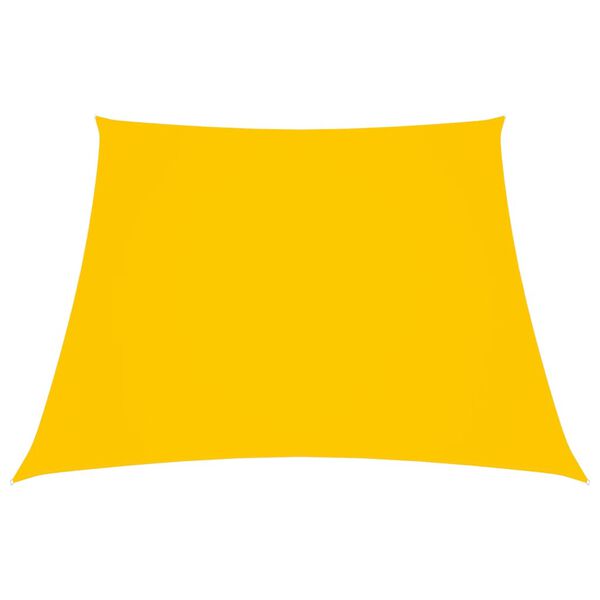 vidaXL Toldo de vela tela oxford trapecio amarillo 2/4x3 m