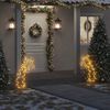 vidaXL Estrella fugaz de luces Navidad con estacas 115 LED 89 cm