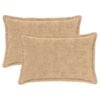vidaXL Funda de almohada 2 uds. HOUTEN Crema 50 x 70 cm