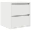 vidaXL Mesilla de noche de pared blanca 38x34x40 cm