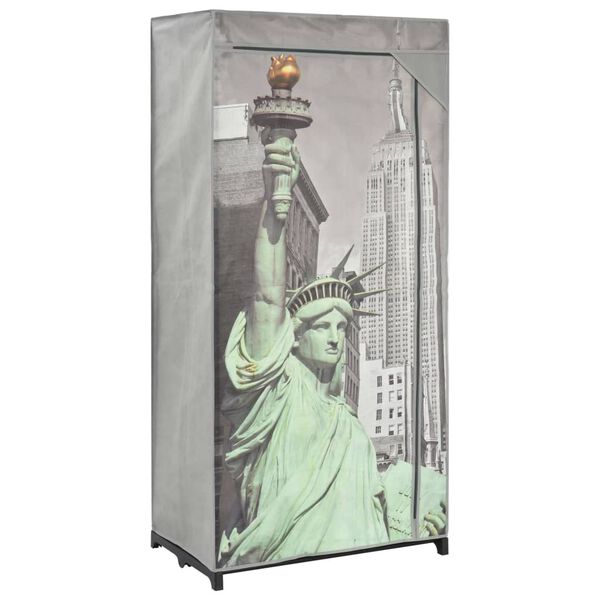 vidaXL Armario de tela New York 75x45x160 cm