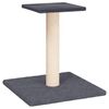 vidaXL Poste rascador para gatos con plataforma gris oscuro 38 cm