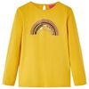 vidaXL Camiseta infantil de manga larga color ocre 116