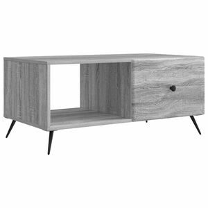 vidaXL Mesa de Caf&eacute; Gris Sonoma 90 x 50 x 40 cm Madera de Ingenier&iacute;a