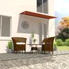 vidaXL Toldo retr&aacute;ctil naranja y marr&oacute;n 300x150 cm
