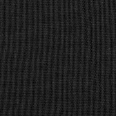 vidaXL Cortina opaca con ganchos look de lino negro 290x245 cm