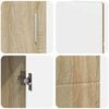 vidaXL Aparador con estante FLORIN Roble Sonoma 88,5 x 30,5 x 55,5 cm