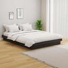 vidaXL Estructura de cama sin colch&oacute;n madera maciza gris 140x190 cm